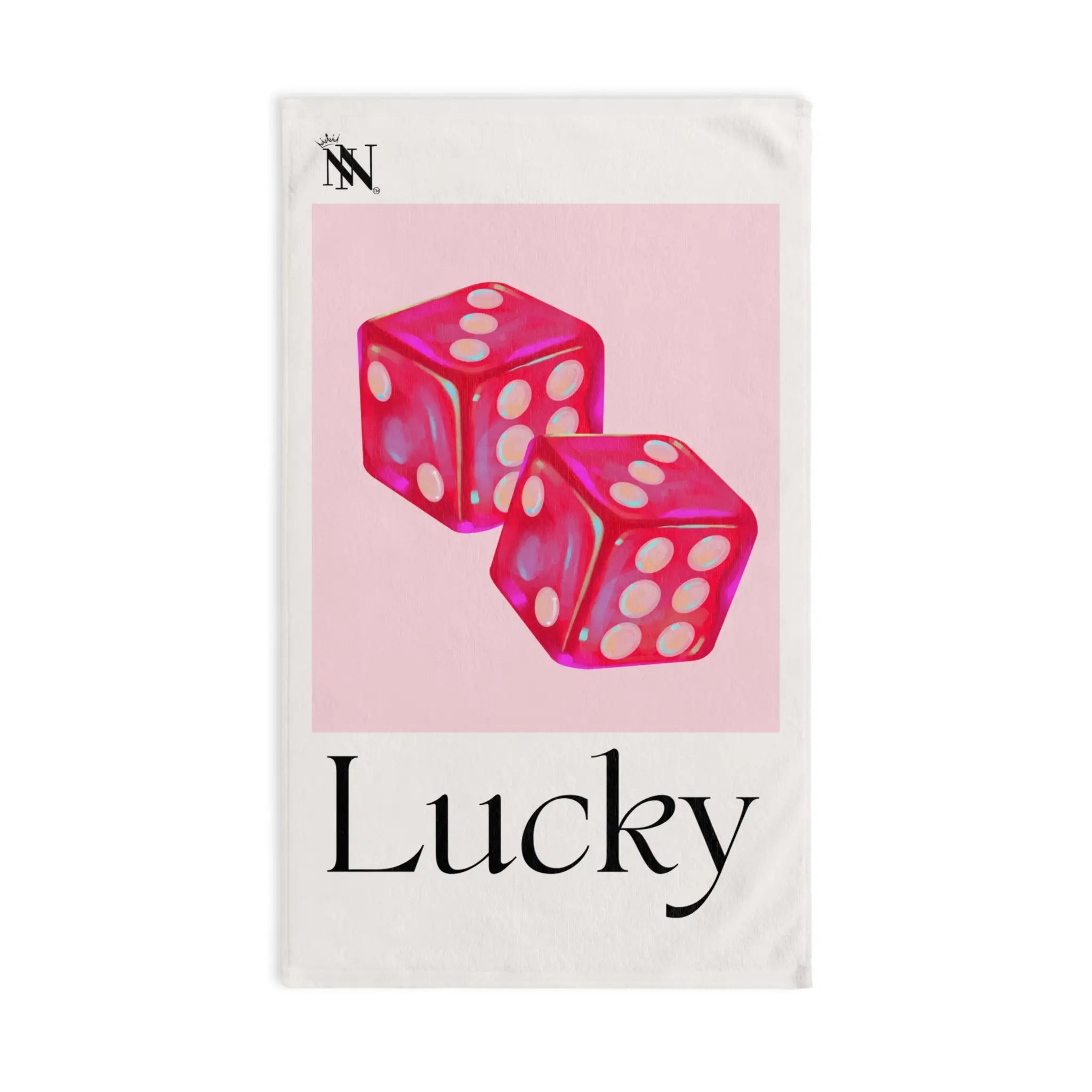 Lucky Pink Dice | Mix & Match Classic Fun-Flirty Lovers’ Towels