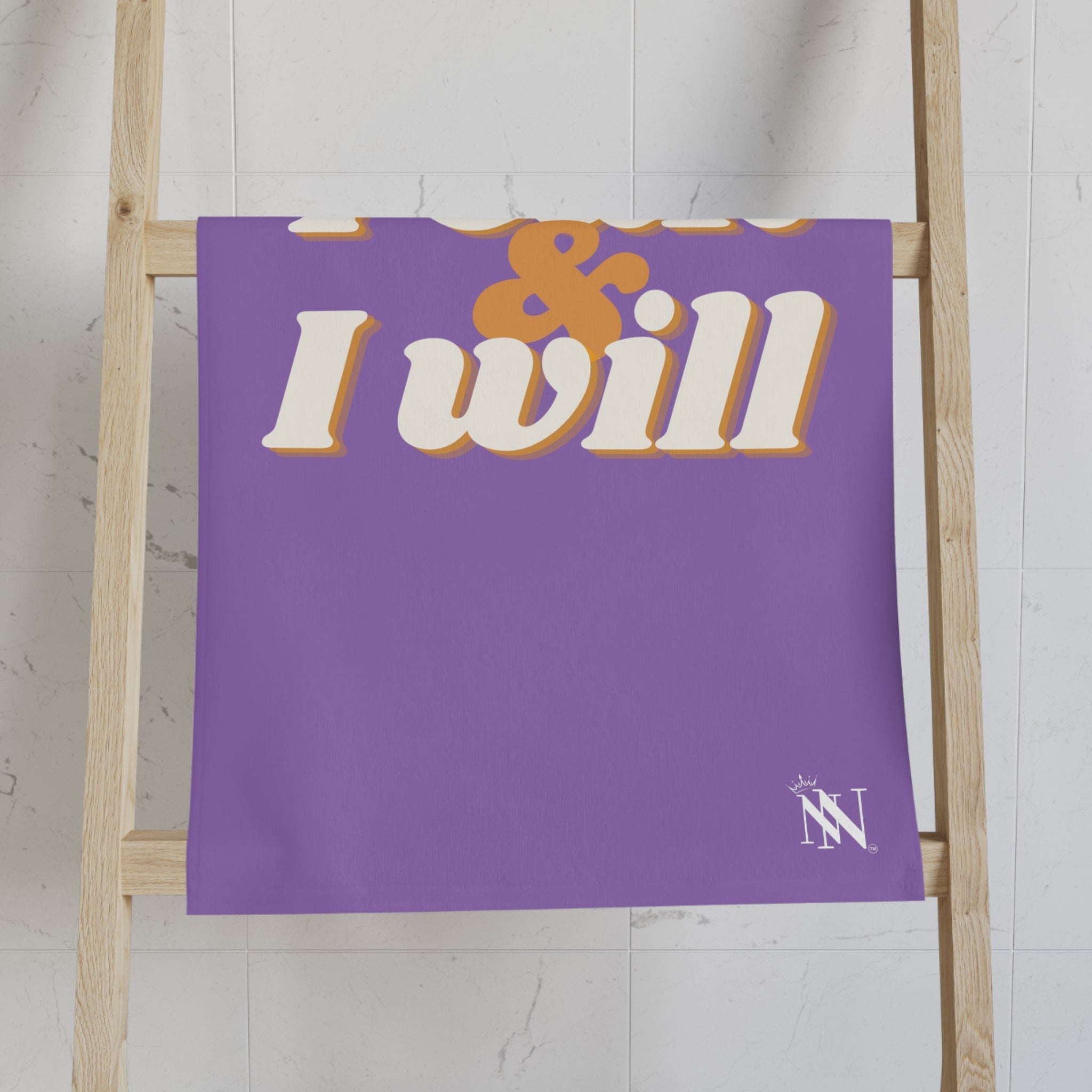 I Can I Will Lavendar | Mix & Match Original Fun-Flirty Lovers’ Towels