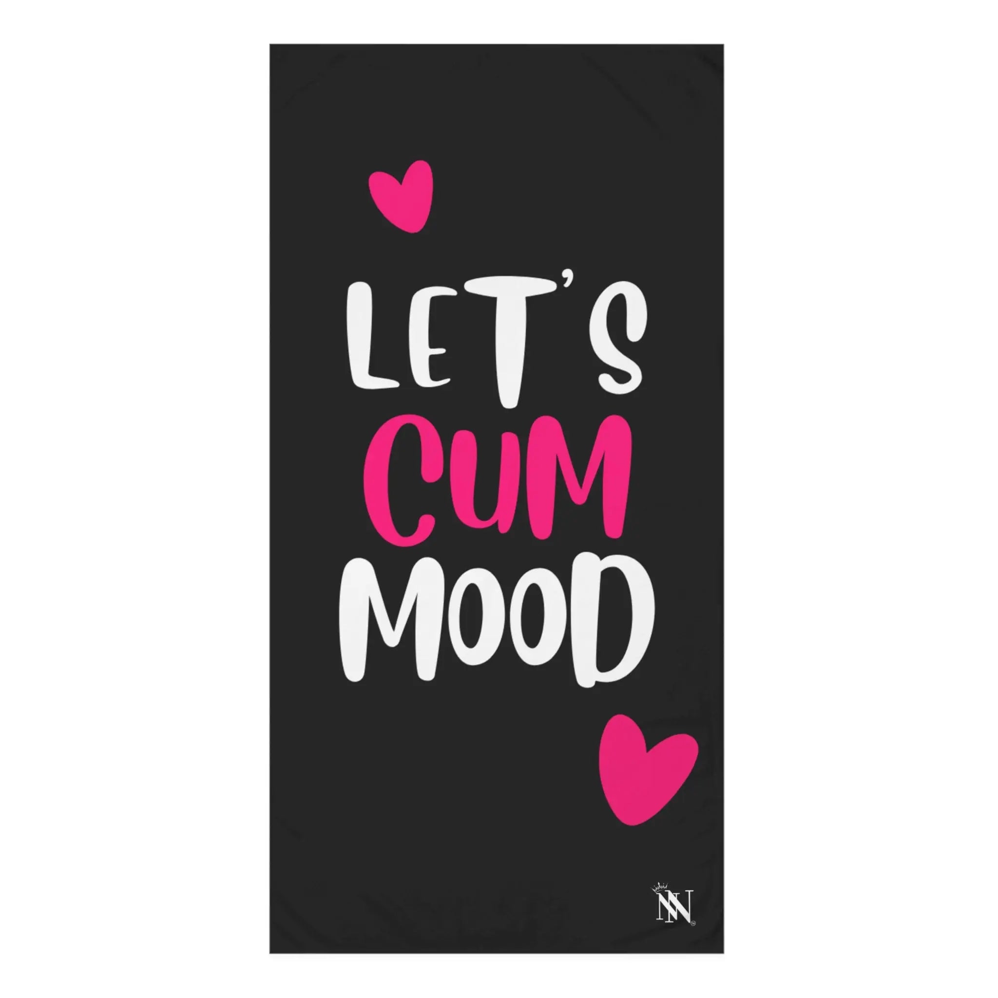 Let’s Cum Mood Hearts Fun Over Sized Sex Towel