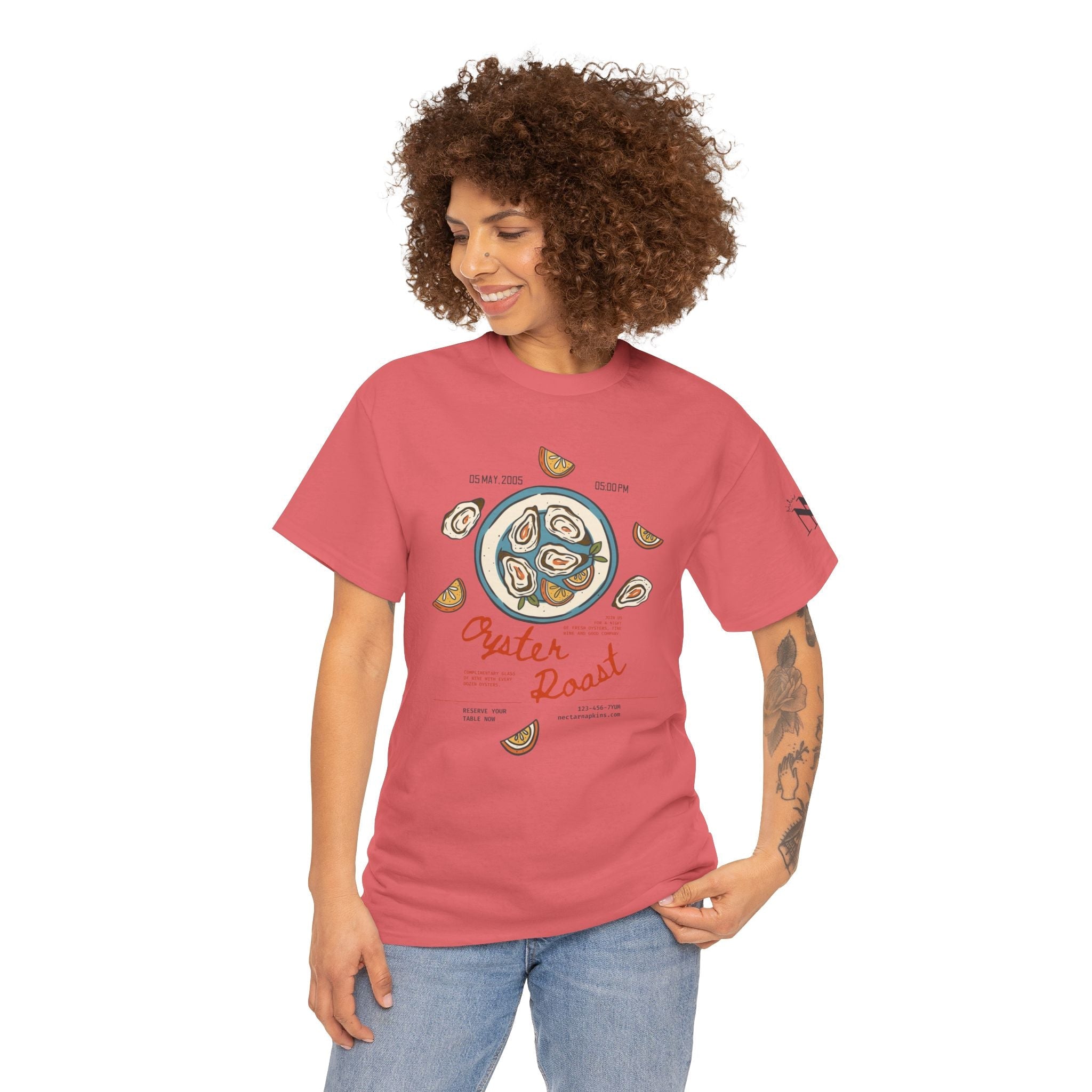 Oyster Roast | Mix & Match Cotton Unisex Fun-Flirty Lovers’ T-Shirts