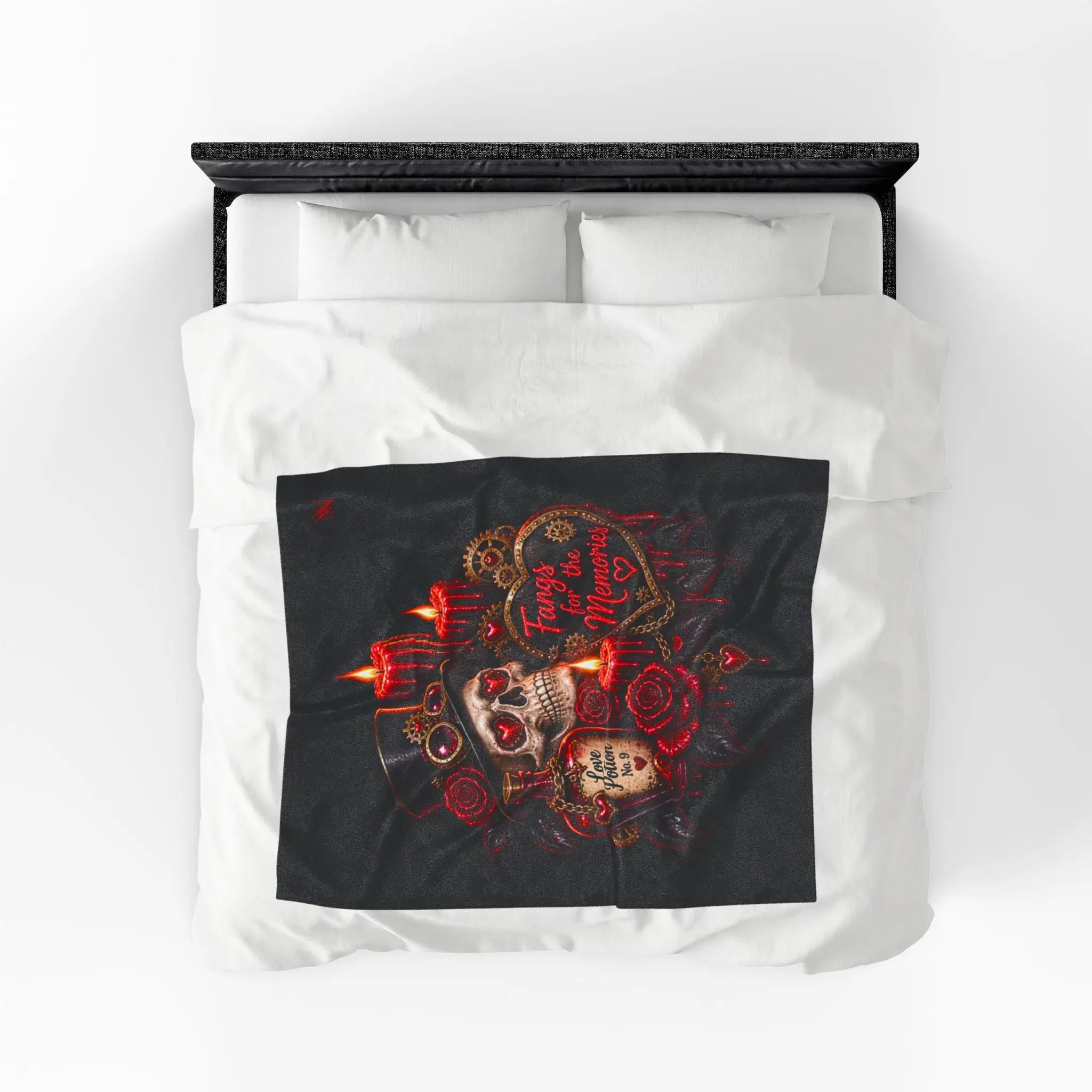 Fangs for the Memories Skull | Nectar Napkins Fun-Flirty Lovers’ Blankets