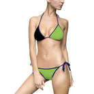 Green & Black Strappy | Mix & Match Fun-Flirty Lovers’ String Bikinis