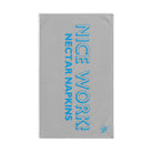 Nice Work Silver | Mix & Match Original Fun-Flirty Lovers’ Towels