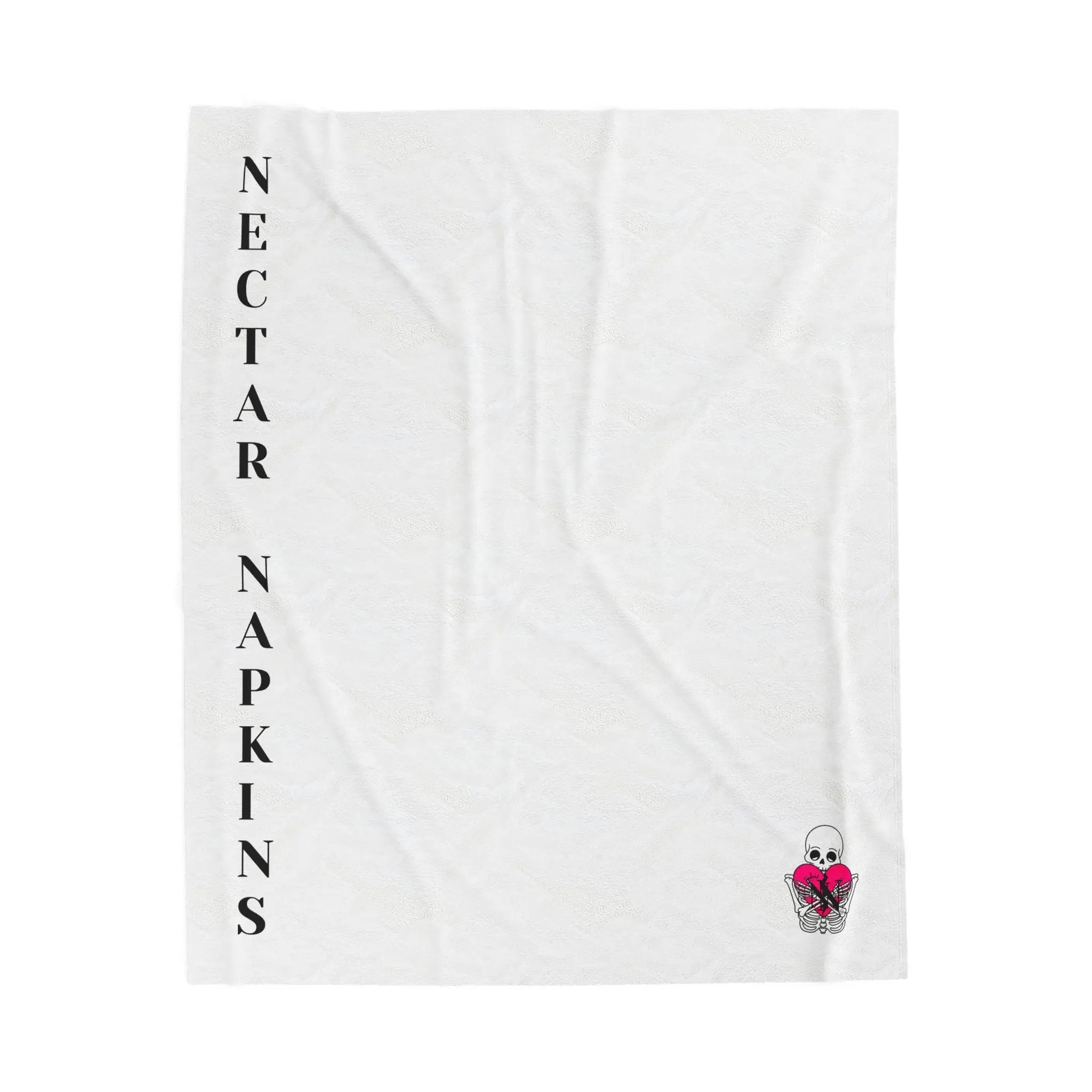Nectar Napkins Brand White Love Blanket