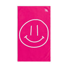 Happy Smiling Emoji Signature Pink | Mix & Match Classic Fun-Flirty Lovers’ Towels