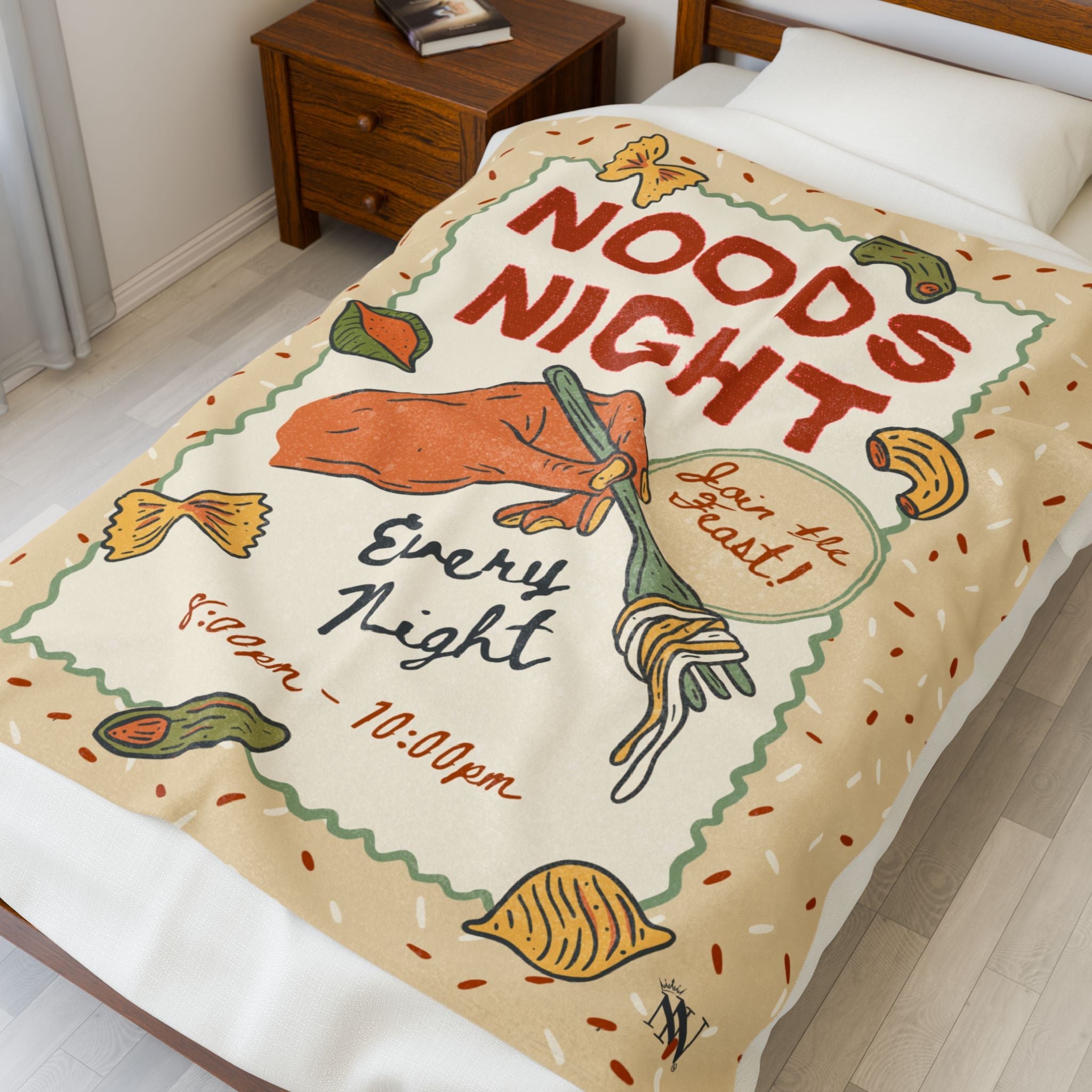 Noods Night | Mix & Match Velveteen Fun-Flirty Lovers’ Blankets