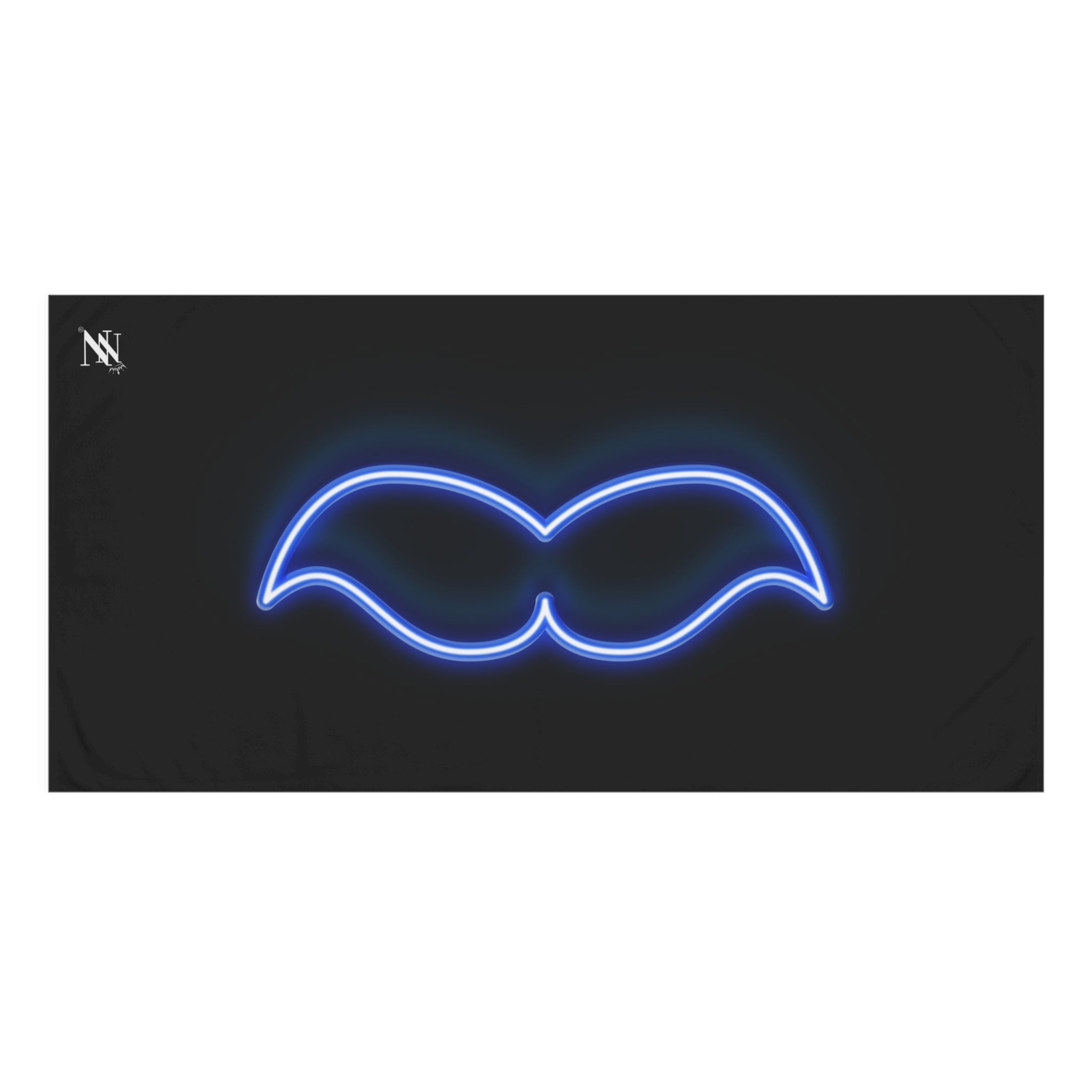 His Mustache Neon Big Ass Sex Towel
