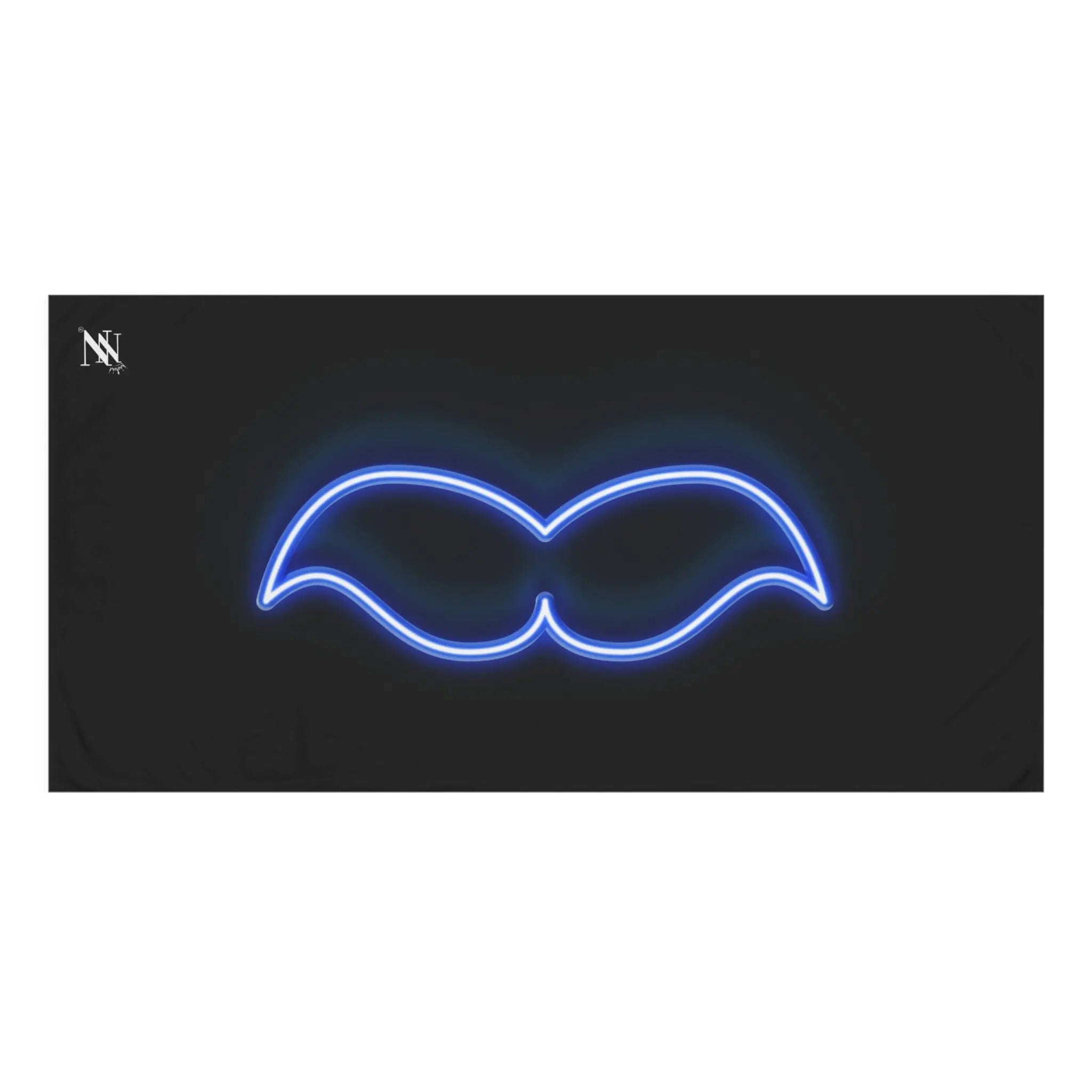 His Mustache Neon Big Ass Sex Towel
