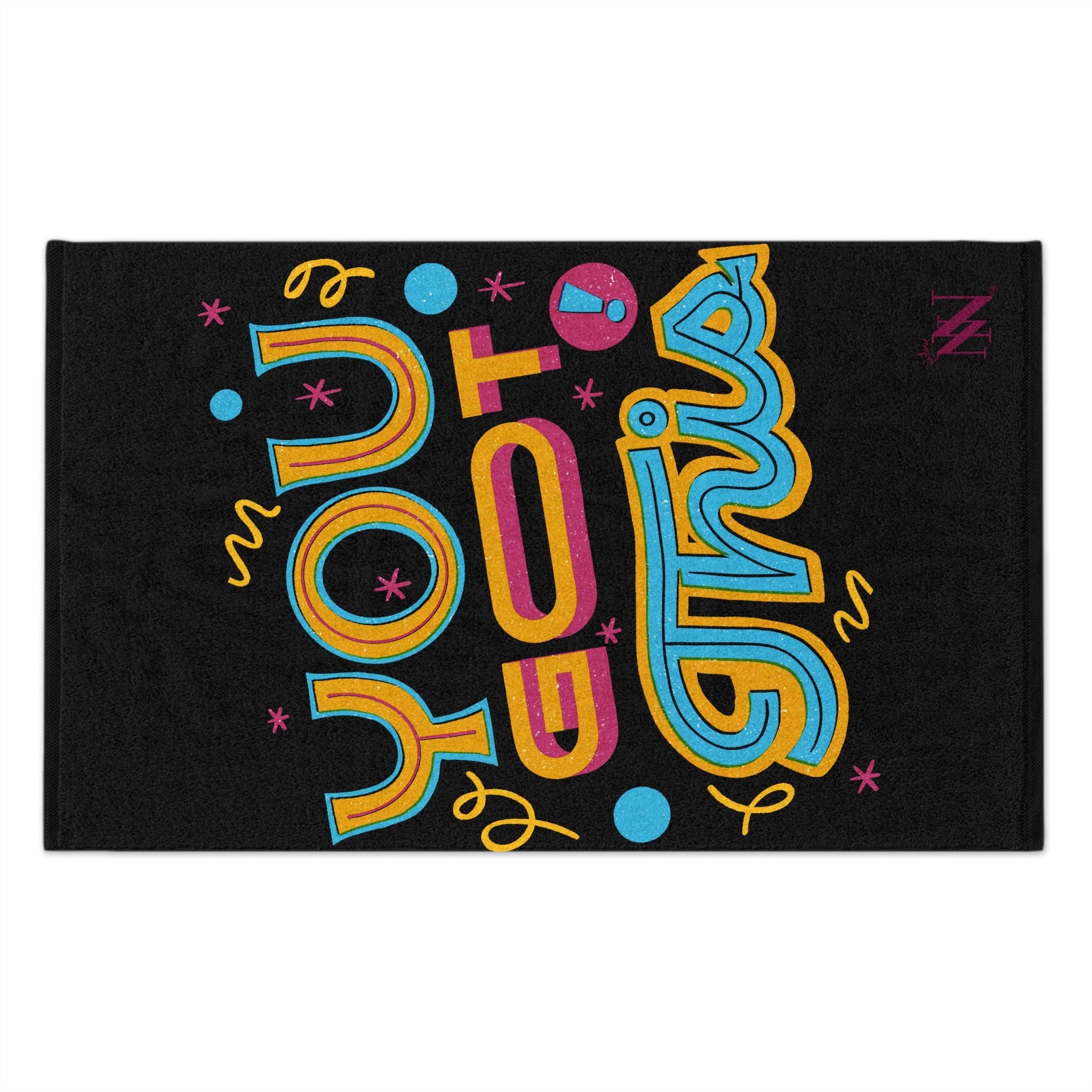 You Got This! Black | Mix & Match Soft Fun-Flirty Lovers’ Towels