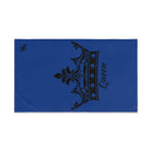 Large Crown Queen Blue Cum Towel