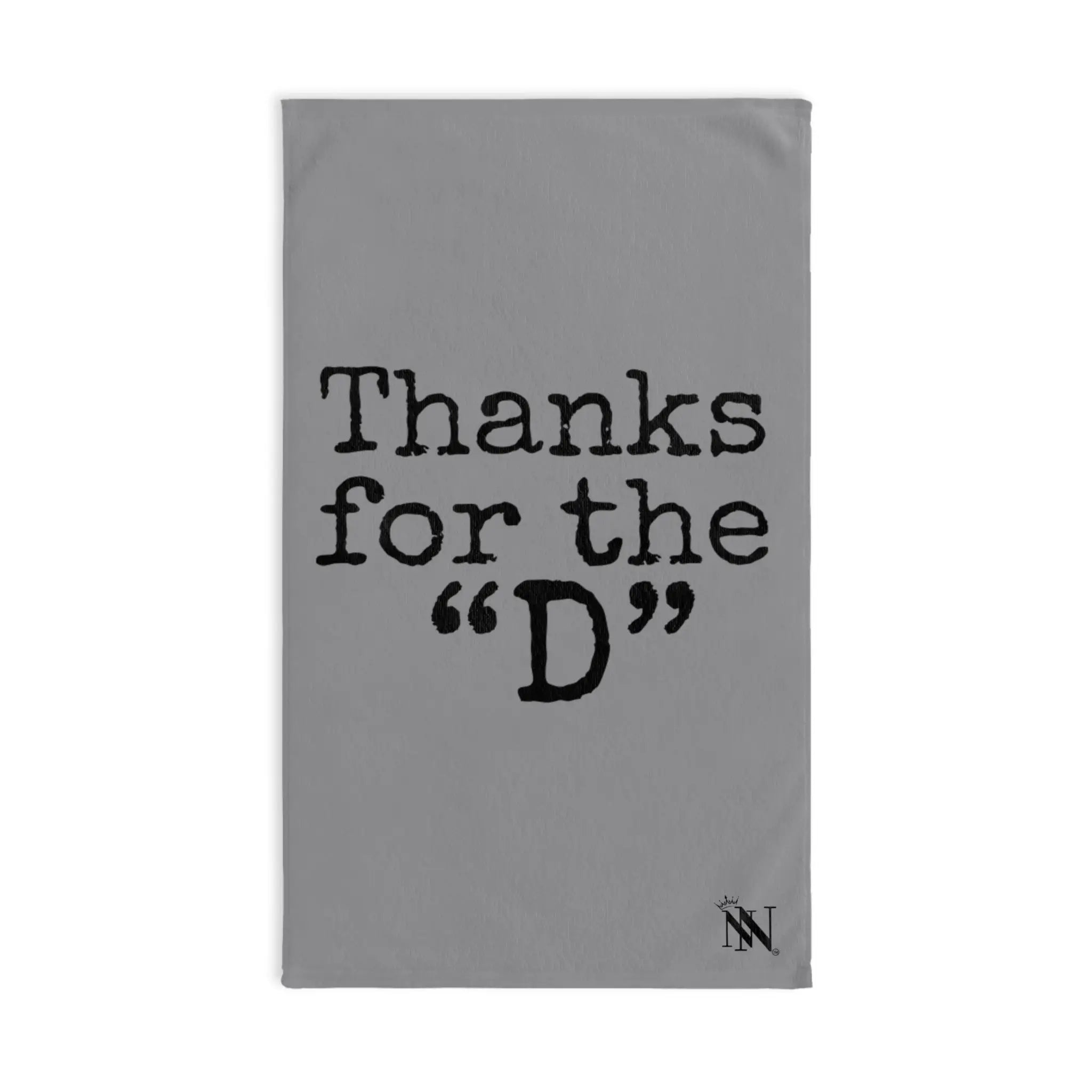 Thanks for the ’D’ Light Grey | Mix & Match Classic Fun-Flirty Lovers’ Towels