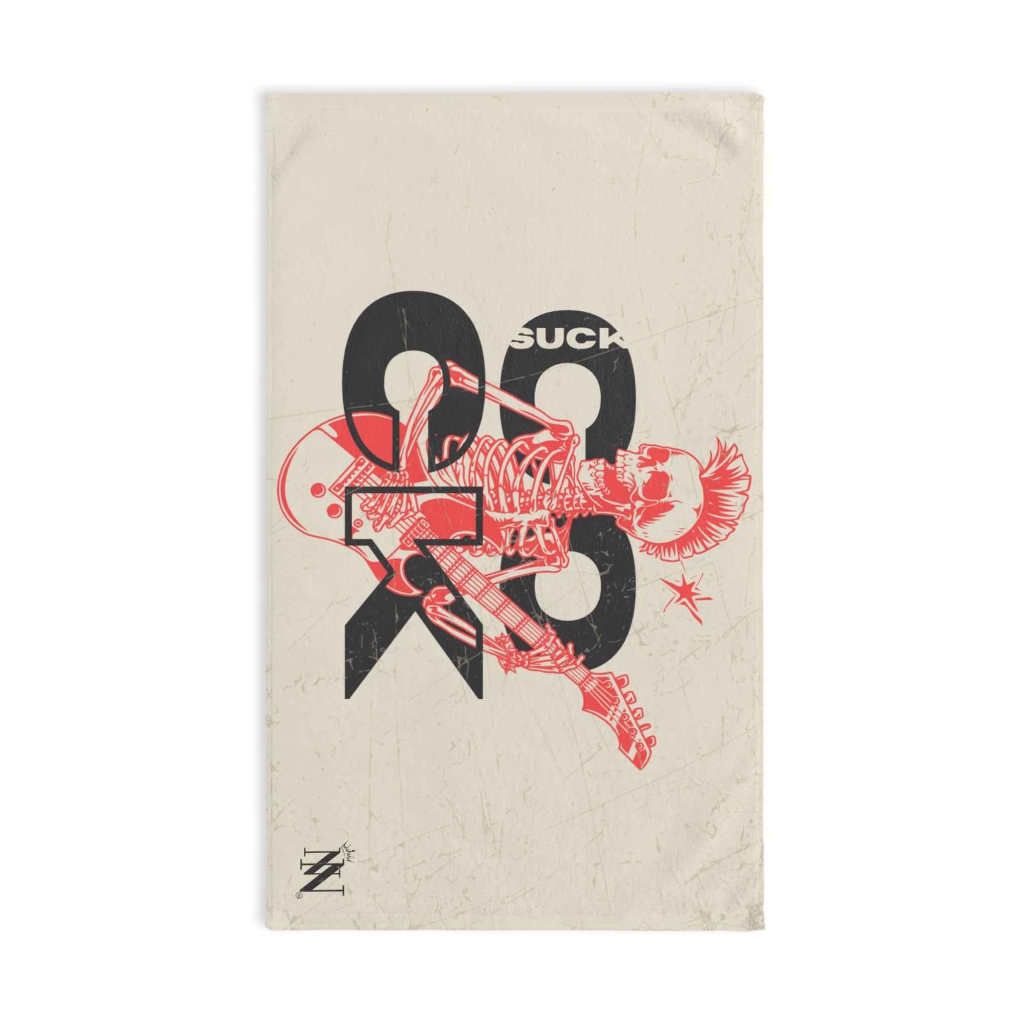 Suck Cock Skull Rocker Cum Towel