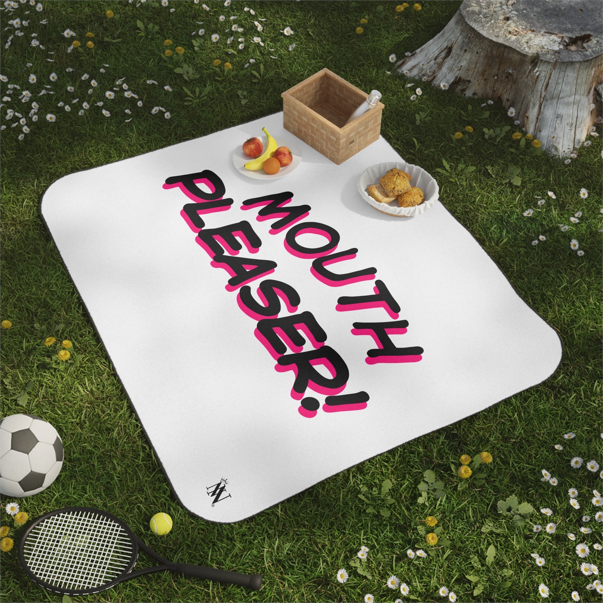 Mouth Pleaser | Mix Match Fun-Flirty Lovers’ Water-Resistant Blankets