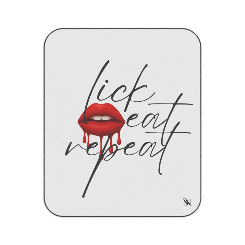 Lick Eat Repeat I Love You Cherry Much | Mix Match Fun-Flirty Lovers’ Water-Resistant Blankets