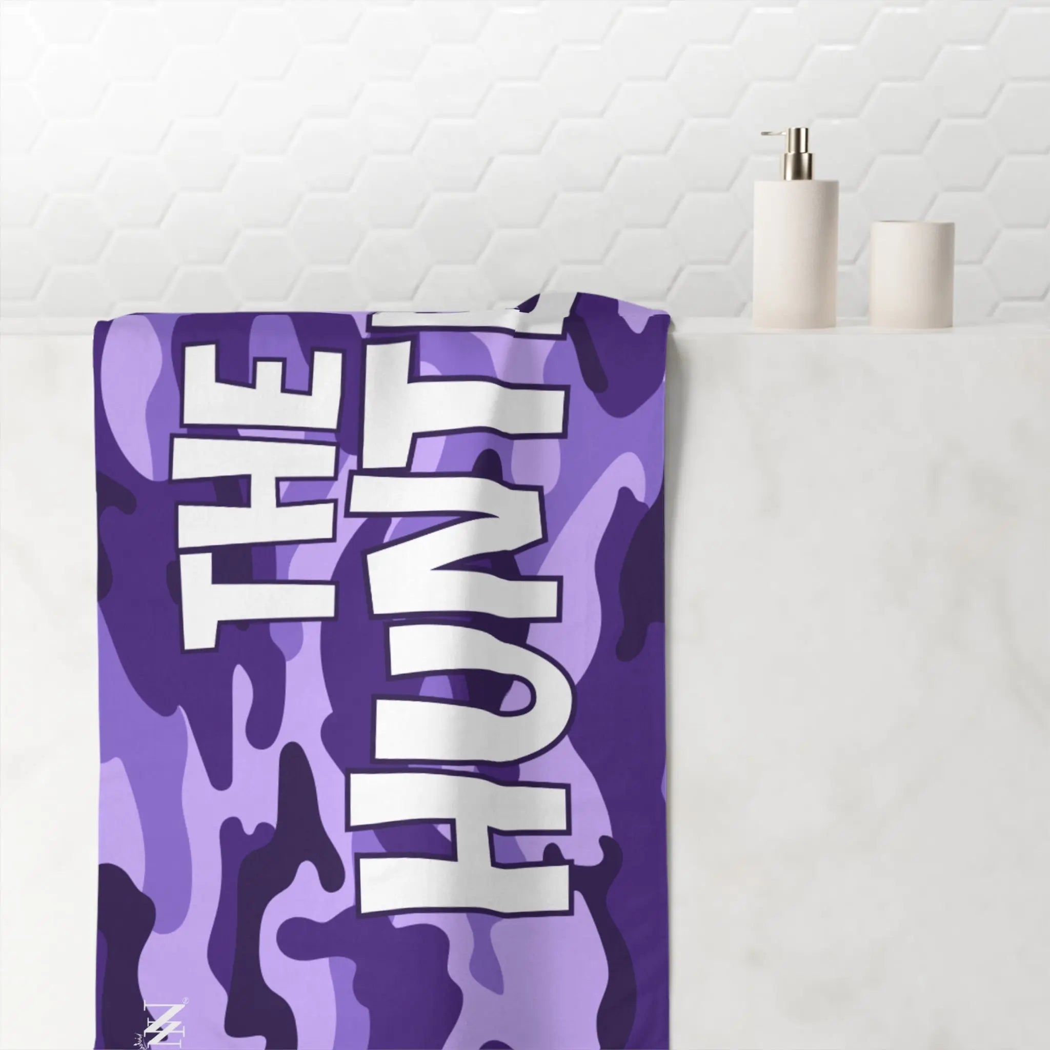 The Hunter Purple Camo Anal Towel