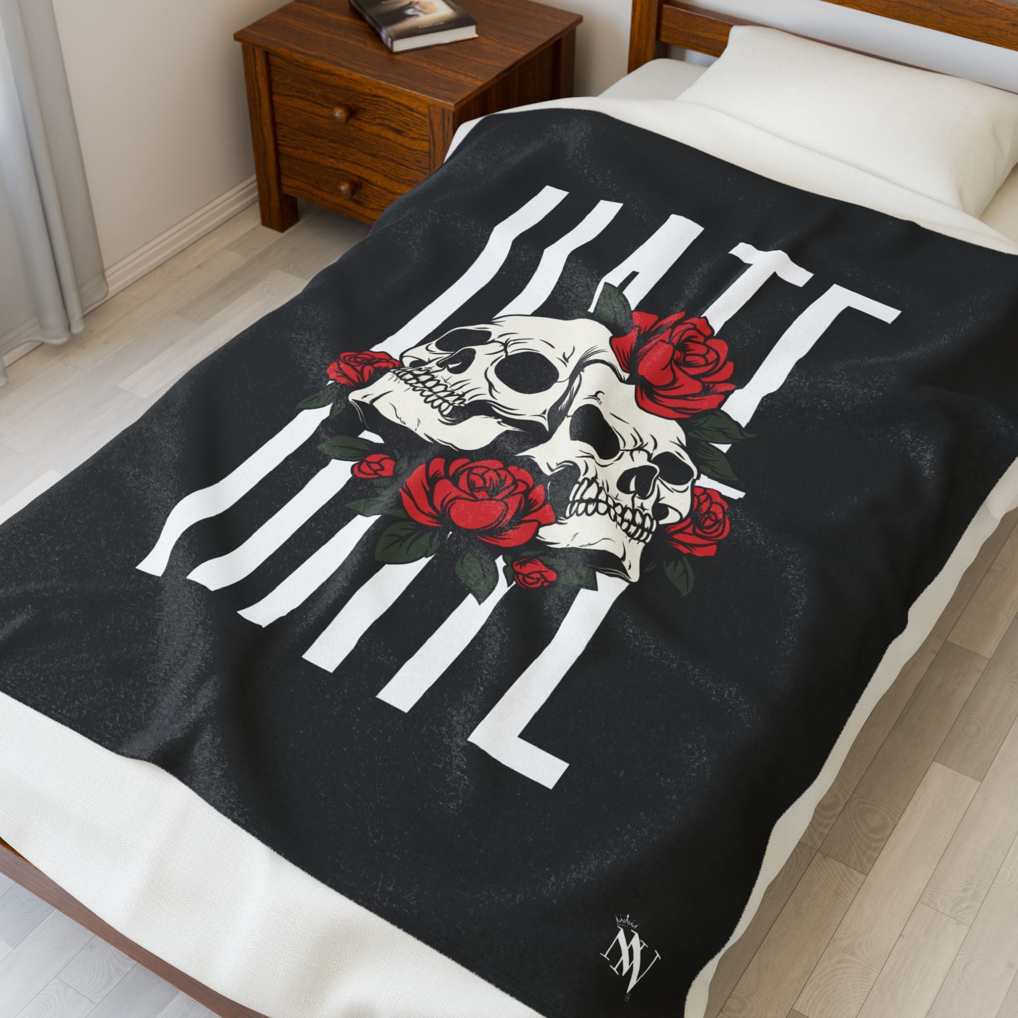 Roses Skulls & Hate | Mix & Match Soft Fun-Flirty Lovers’ Blankets