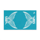 Mrs. Mrs. Mermaid Shareable Sides Teal | Mix & Match Classic Fun-Flirty Lovers’ Towels