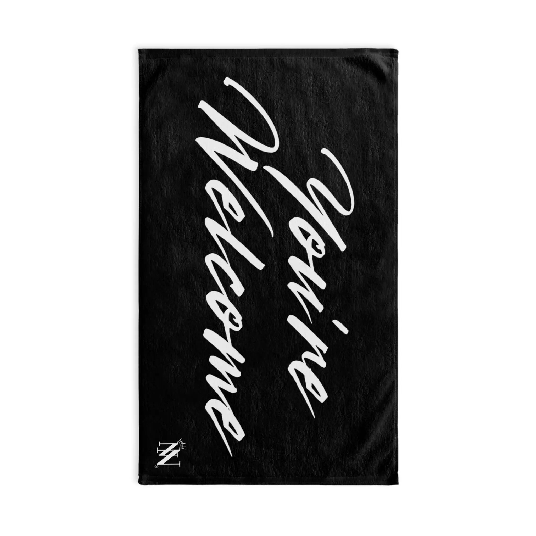 Simply You’re Welcome Black Cum Towel