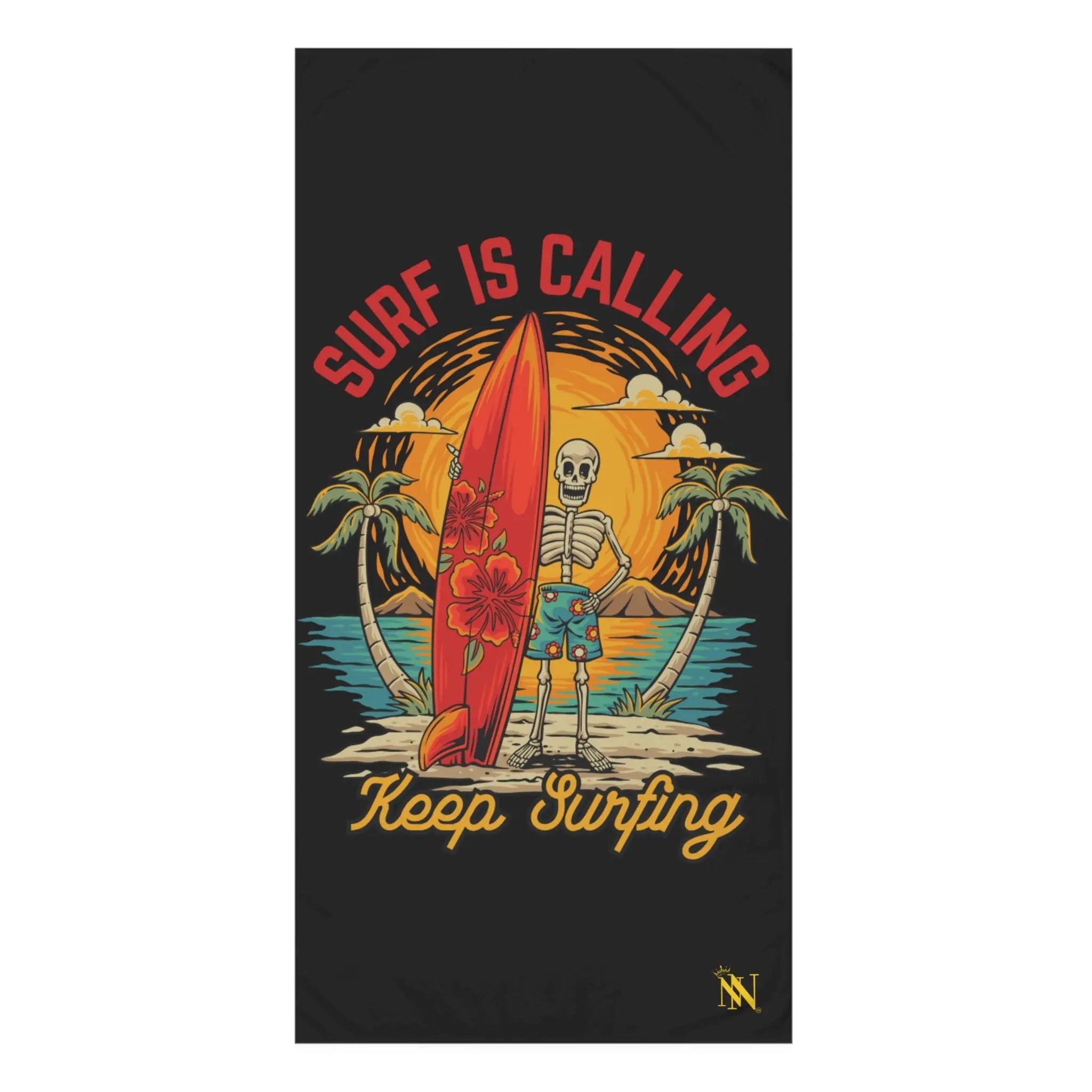 Keep Surfing Skeleton Beach | Mix & Match XL Fun-Flirty Lovers’ Towels