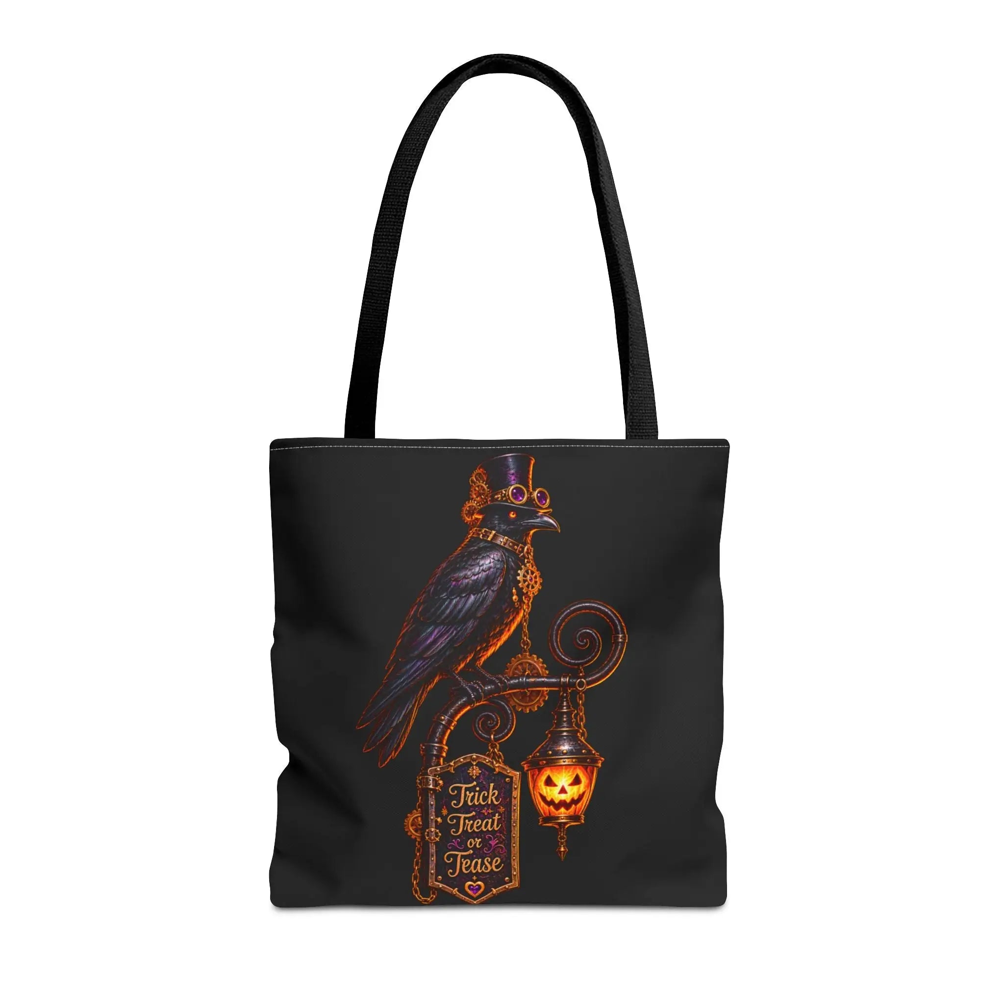 Trick Treat or Tease Crow Tote Bag
