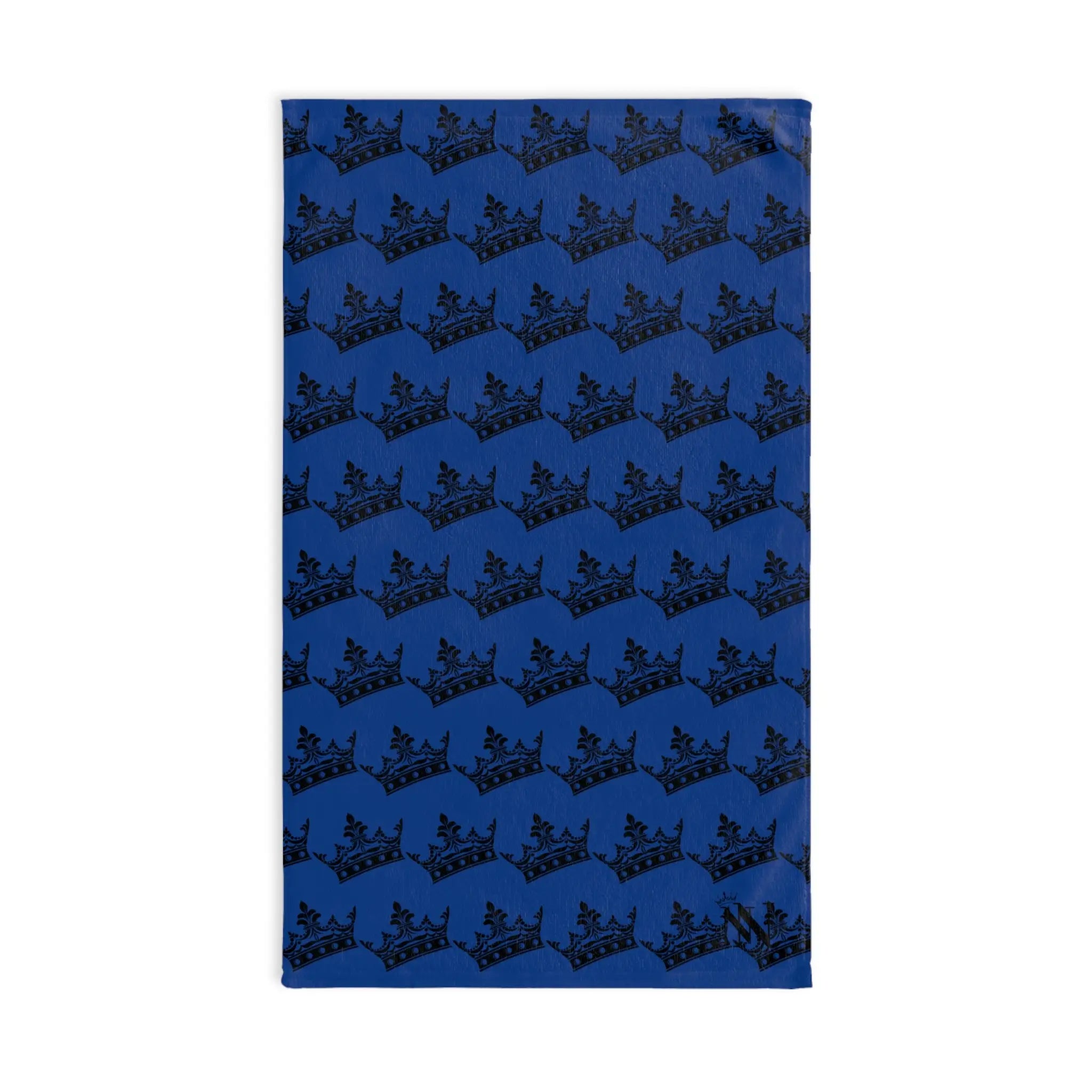 Crown Queen Pattern Blue Cum Towel