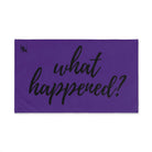 What Happened? Purple | Mix & Match Classic Fun-Flirty Lovers’ Towels
