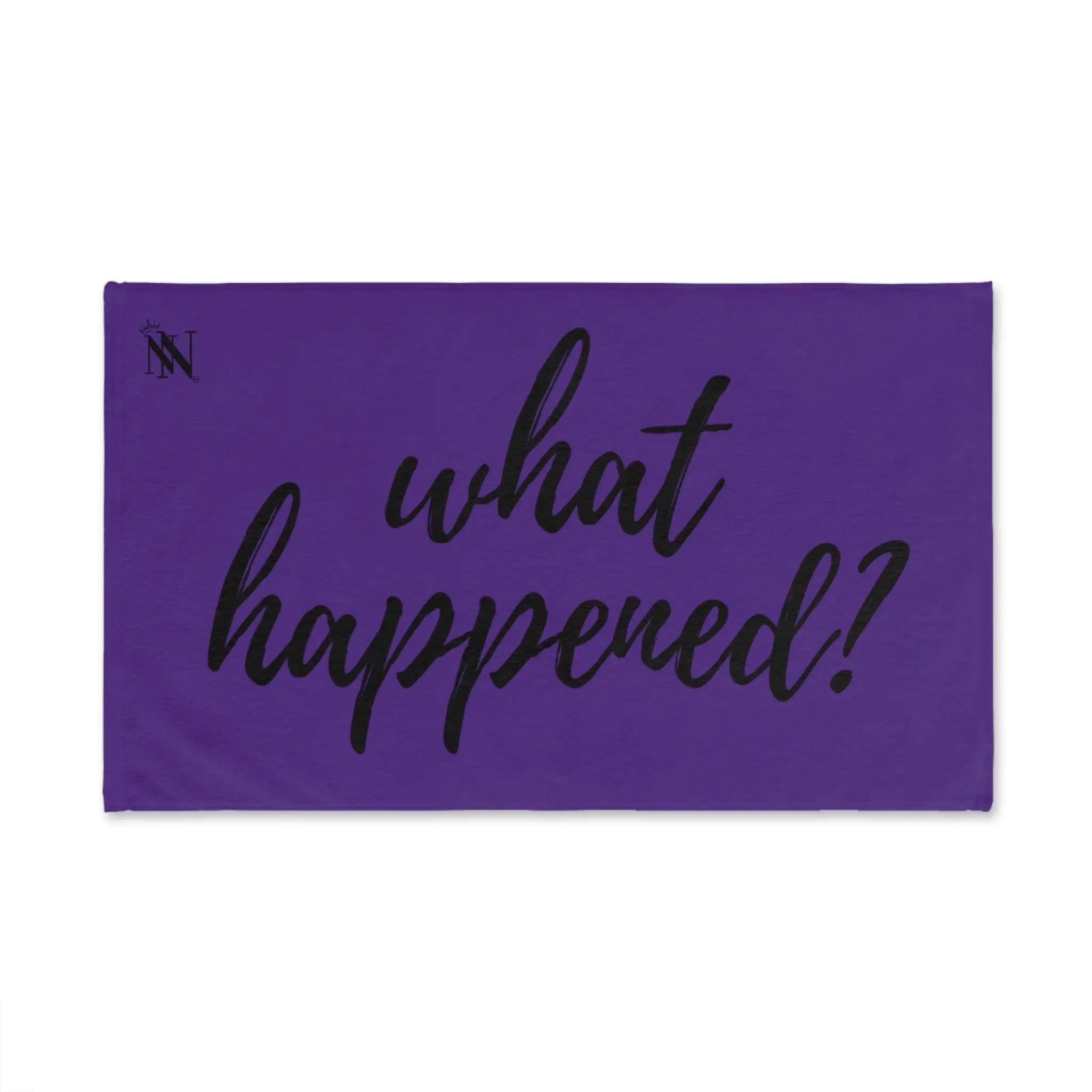 What Happened? Purple Cum Towel