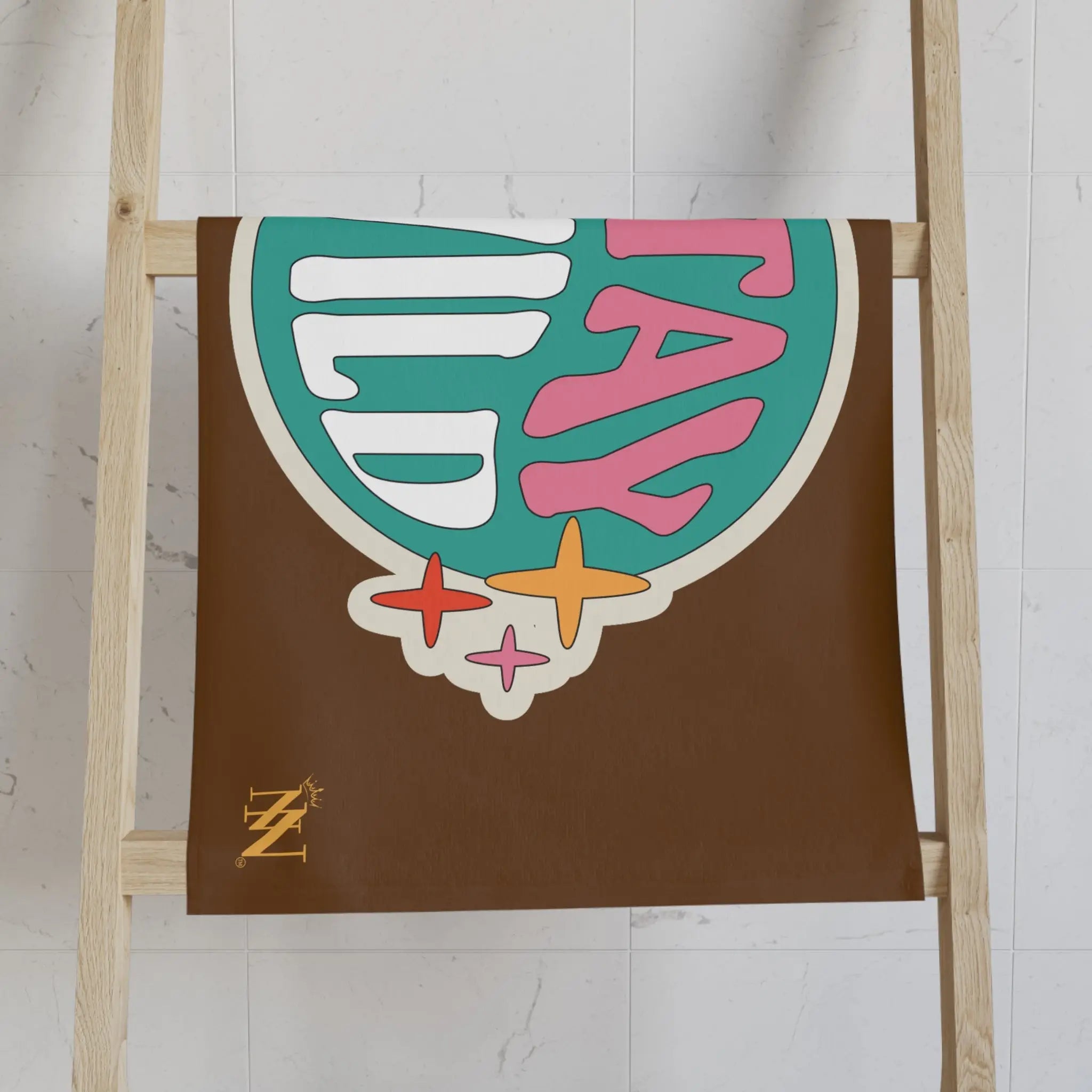 Stay Wild Retro Sticker Brown Stay Gold Retro Sticker
