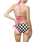 Rainbow Checkered | Mix & Match Fun-Flirty Lovers’ String Bikinis