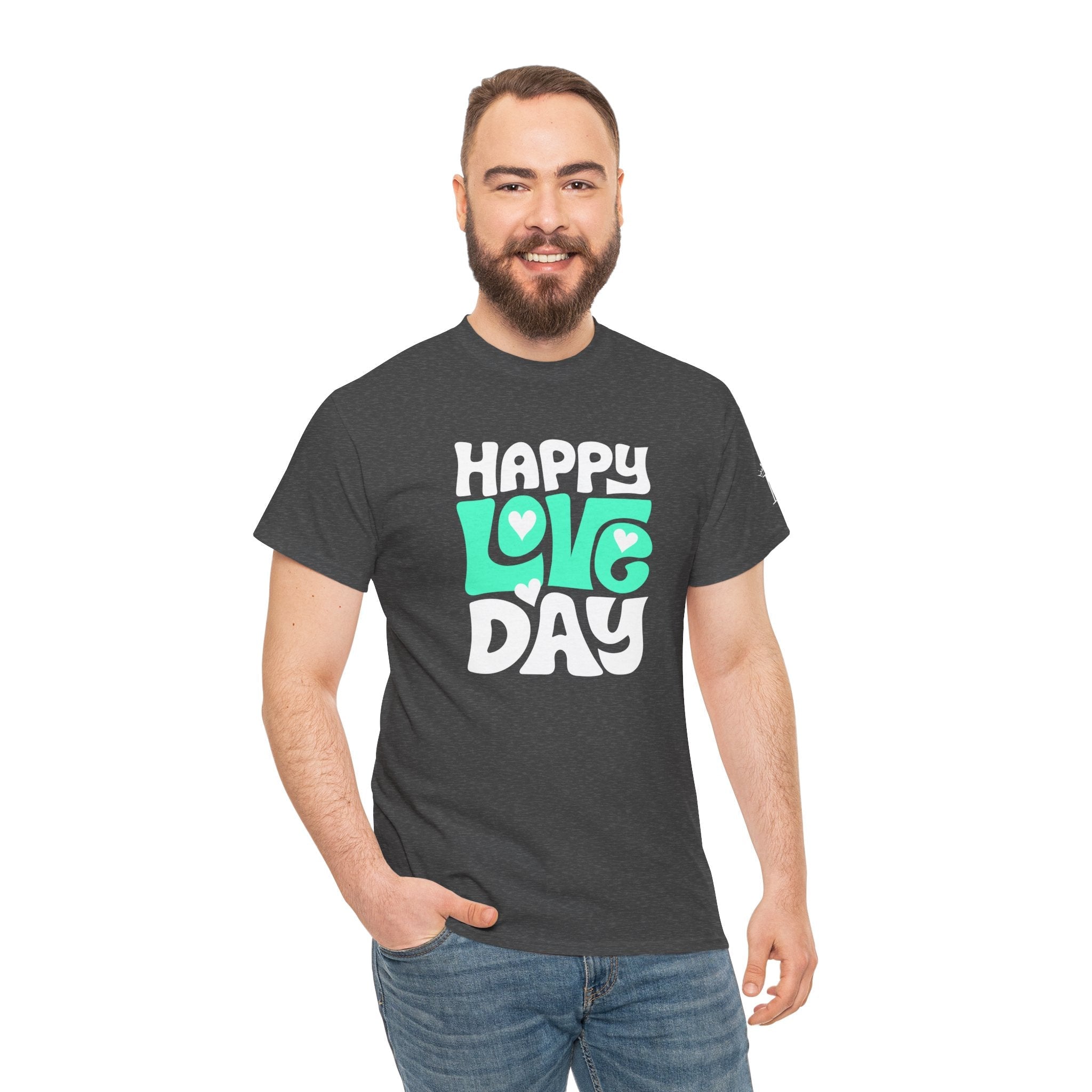 Happy Love Day Hearts | Mix & Match Cotton Unisex Fun-Flirty Lovers’ T-Shirts