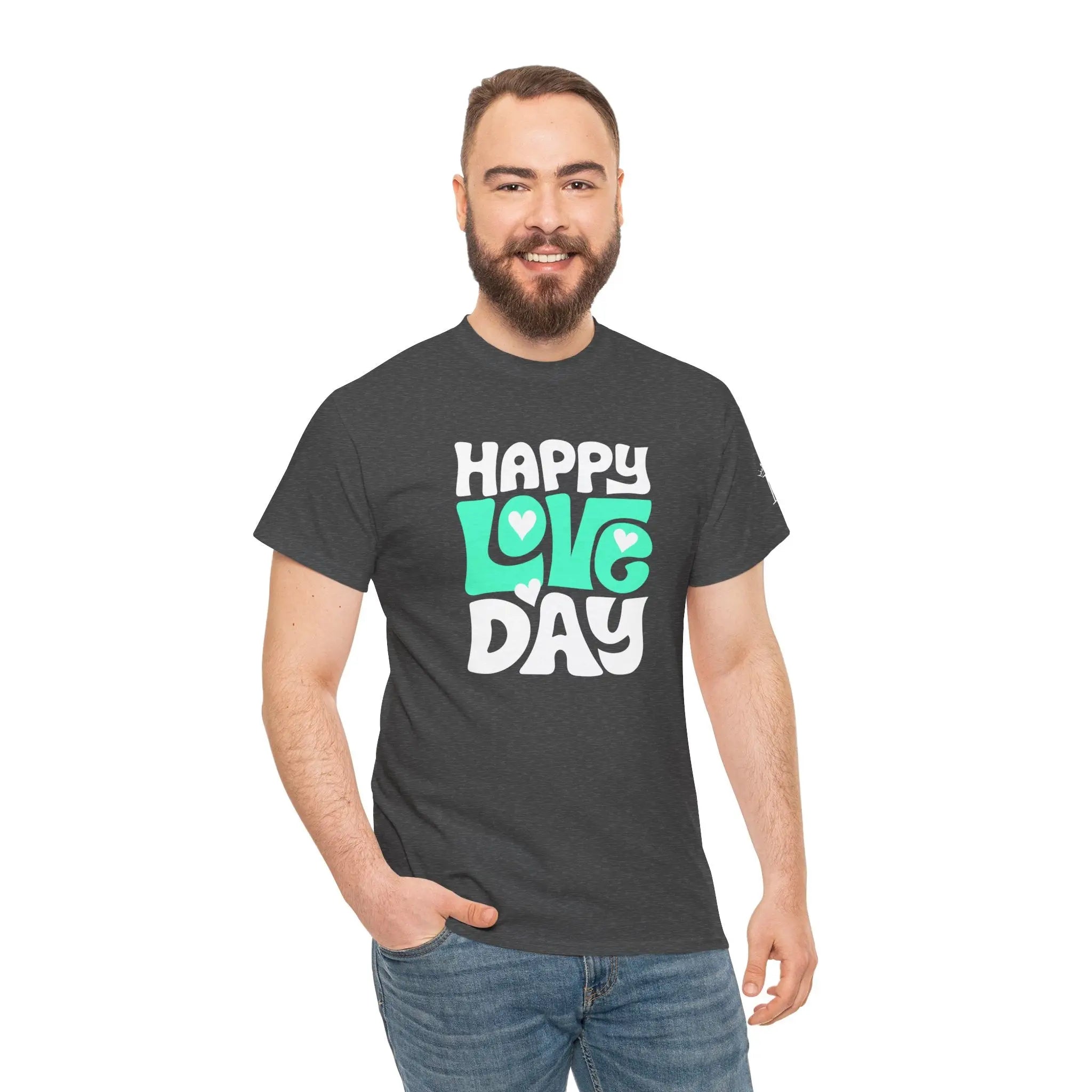Happy Love Day Hearts | Mix & Match Cotton Unisex Fun-Flirty Lovers’ T-Shirts