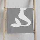 Mermaid Holding Heart Grey | Mix & Match Classic Fun-Flirty Lovers’ Towels