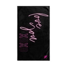 Love You XOXO Black | Mix & Match Classic Fun-Flirty Lovers’ Towels