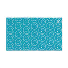 Wink Emoji Pattern Teal | Mix & Match Classic Fun-Flirty Lovers’ Towels