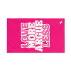 Love More Argue Less | Mix & Match Classic Fun-Flirty Lovers’ Towels