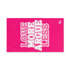Love More Argue Less | Mix & Match Classic Fun-Flirty Lovers’ Towels