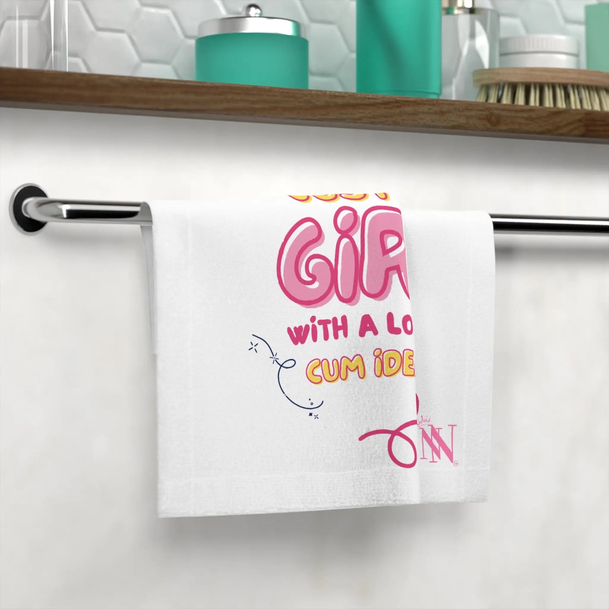Just a Girl Cum Ideas Cum Rag
