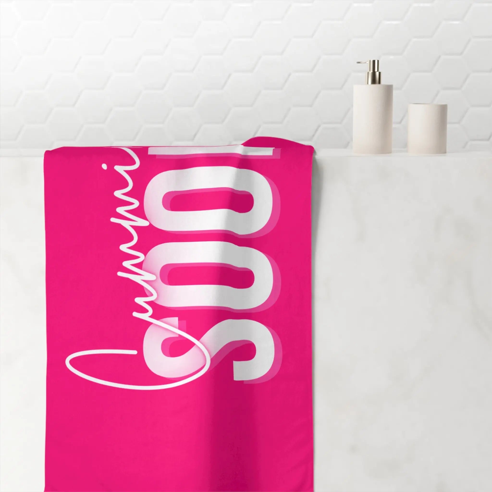 Cumming Soon Plain Signature Pink Anal Sex Towel