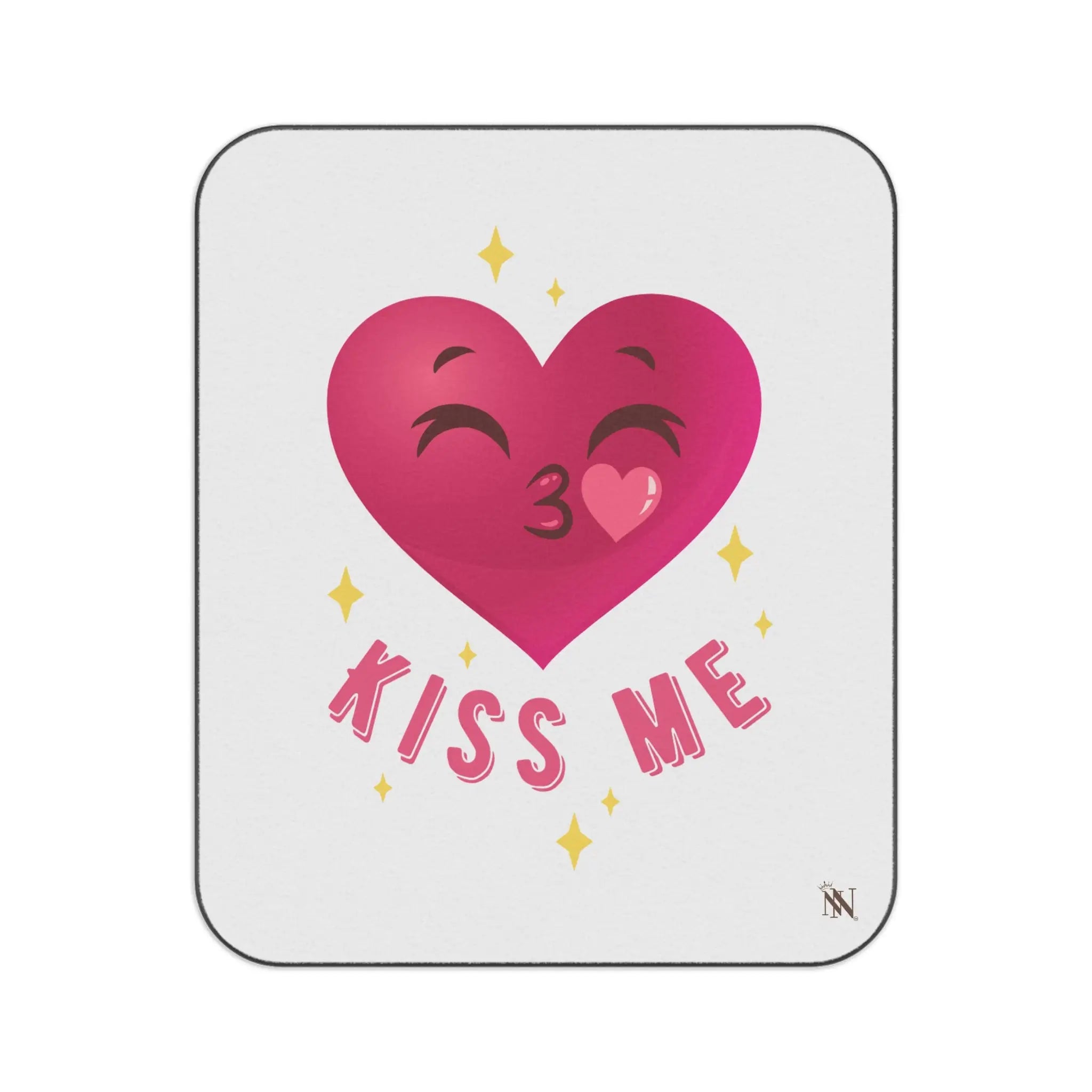 Kiss Me Heart Emoji | Nectar Napkins Fun-Flirty Lovers’ Sex Blankets