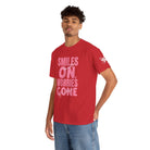 Smiles On Worries Gone Good Vibes | Mix & Match Cotton Unisex Fun-Flirty Lovers’ T-Shirts