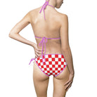 Red & White Checkered | Mix & Match Fun-Flirty Lovers’ String Bikinis