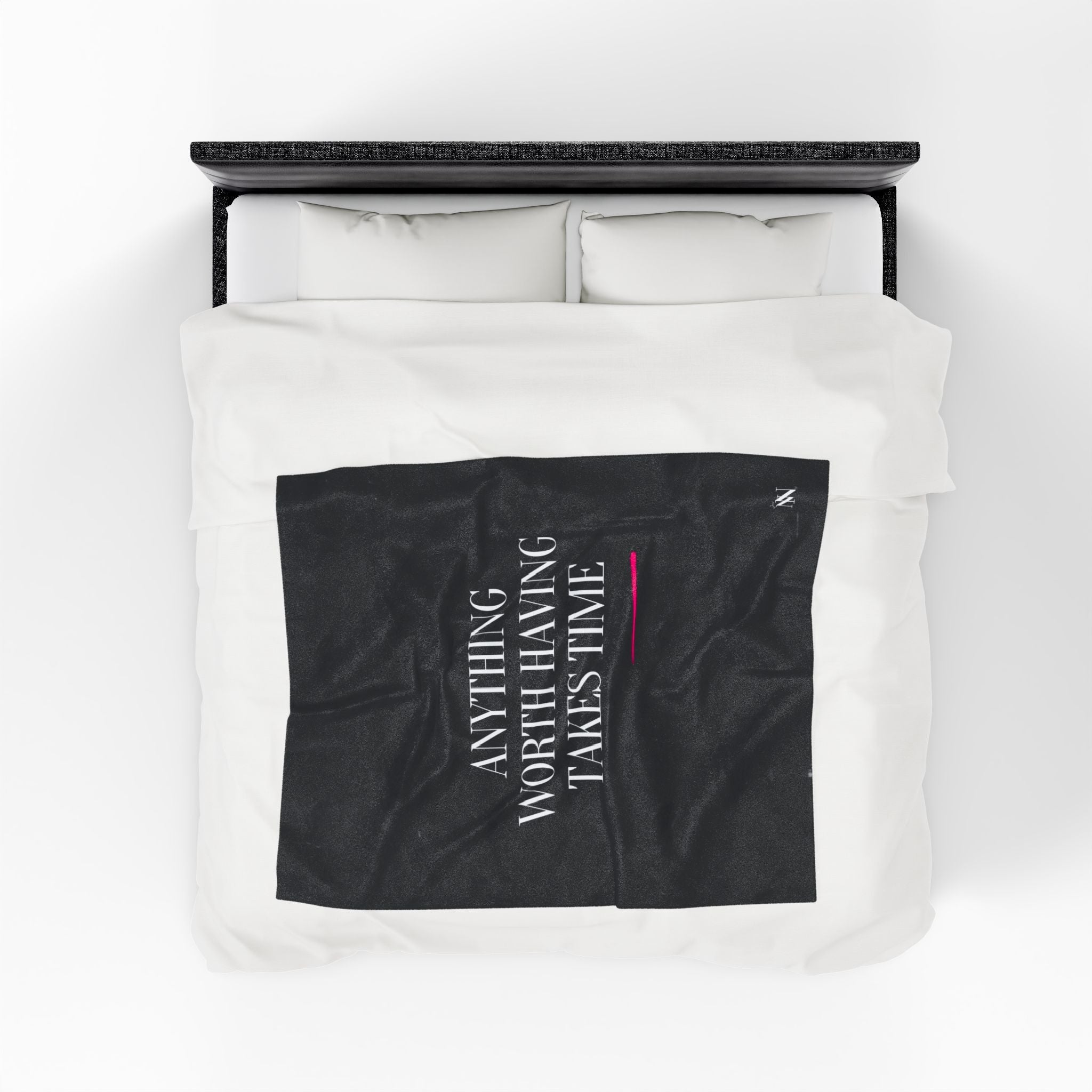 Anything Worth Having Takes Time | Mix & Match Velveteen Fun-Flirty Lovers’ Blankets
