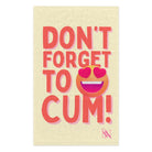 Don’t Forget to Cum! Heart Eyes Emoji | Mix & Match Soft Fun-Flirty Lovers’ Towels