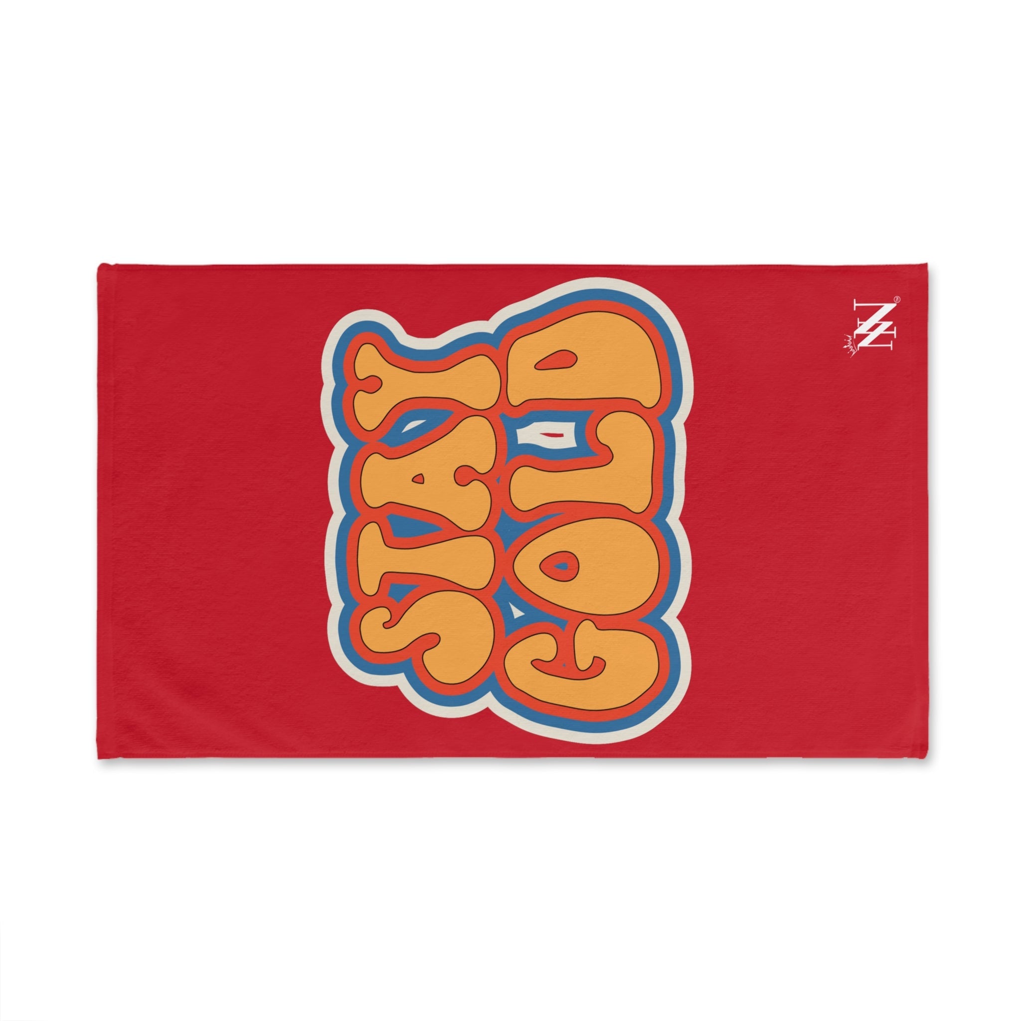 Stay Gold Retro Sticker Red Cum Towel