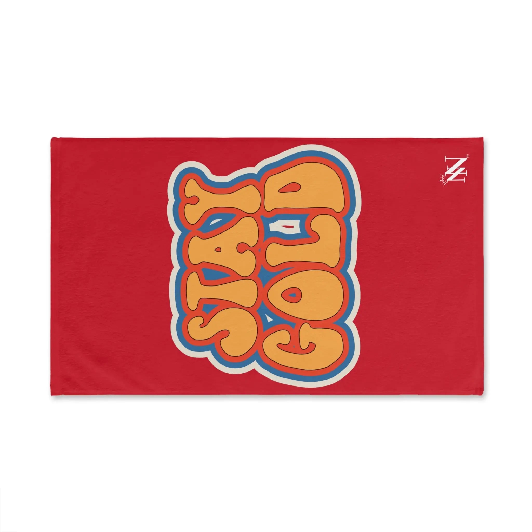 Stay Gold Retro Sticker Red Cum Towel