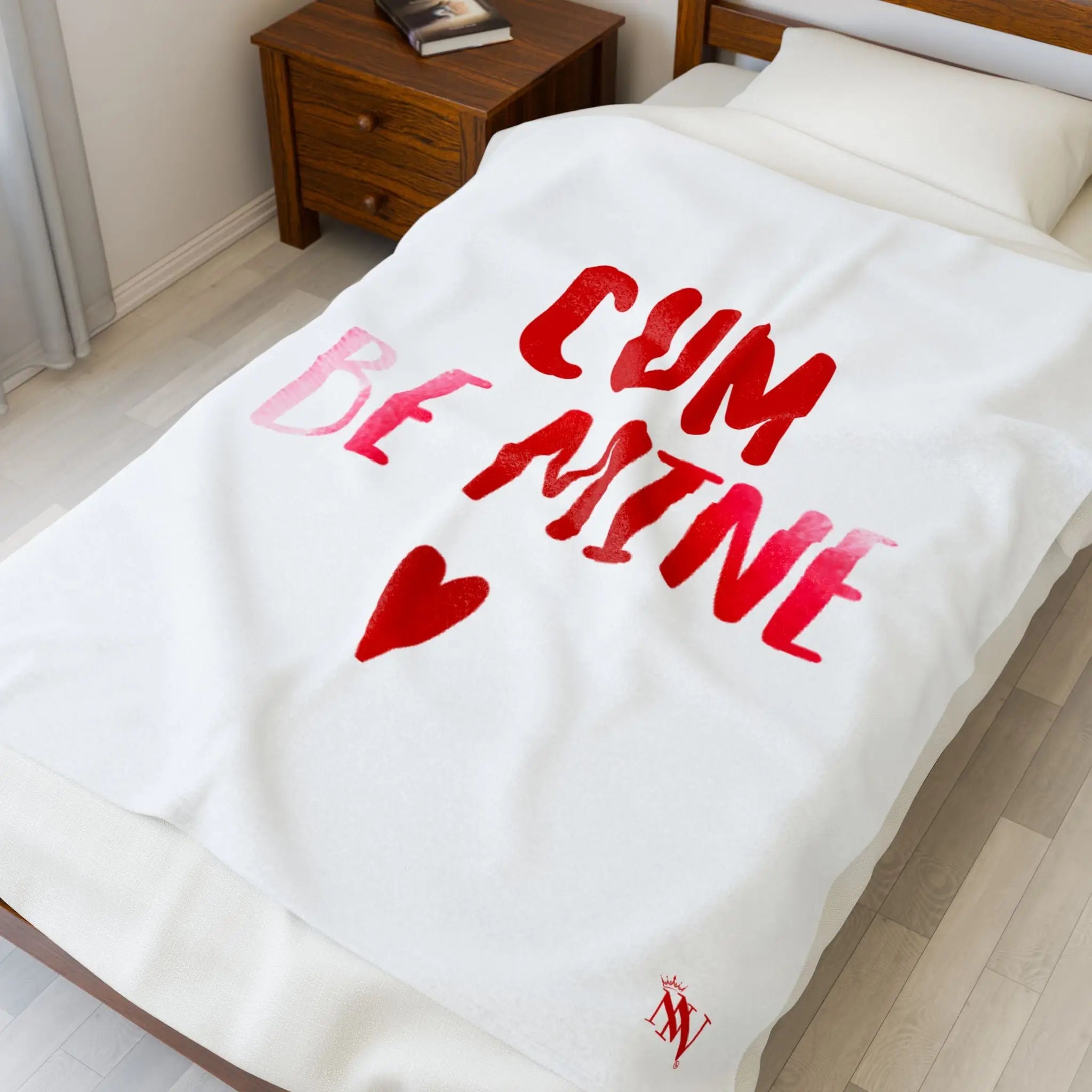 Cum Be Mine | Mix & Match Velveteen Fun-Flirty Lovers’ Blankets