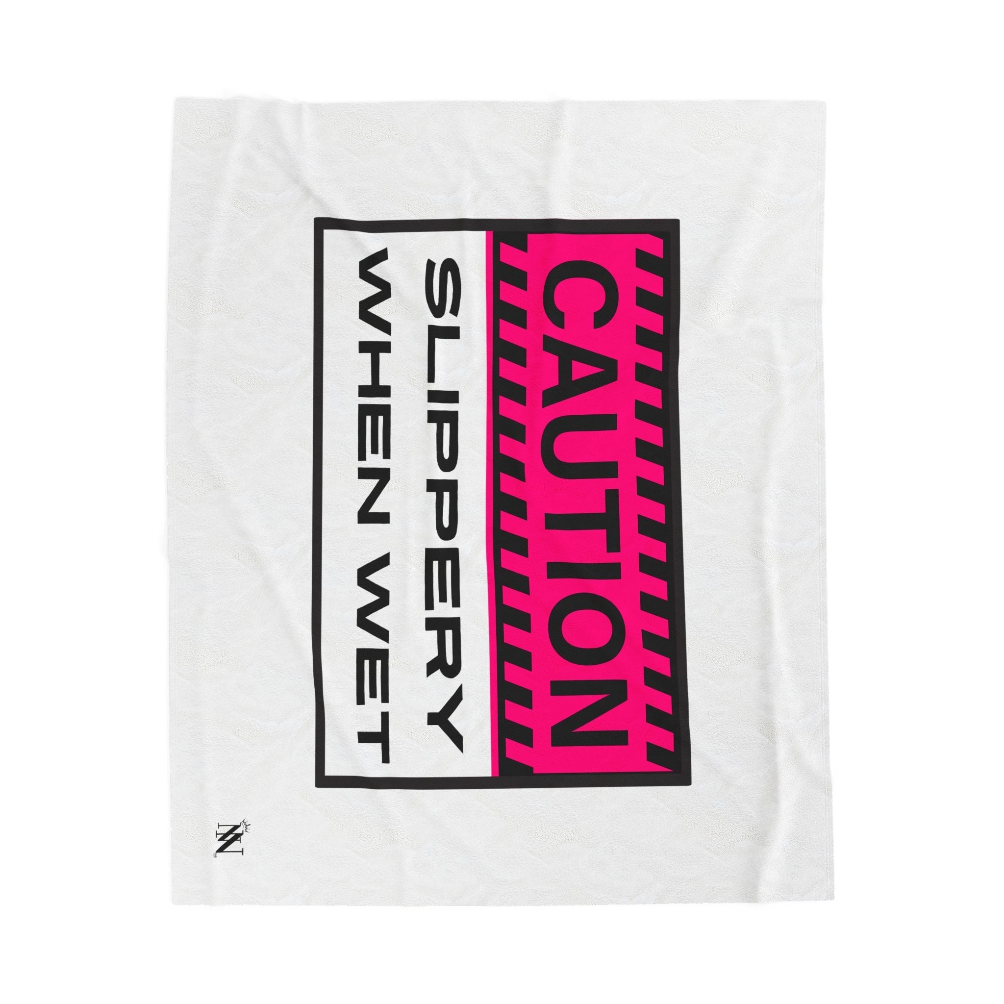 Caution Slippery When Wet | Mix & Match Fun-Flirty Lovers’ Blankets
