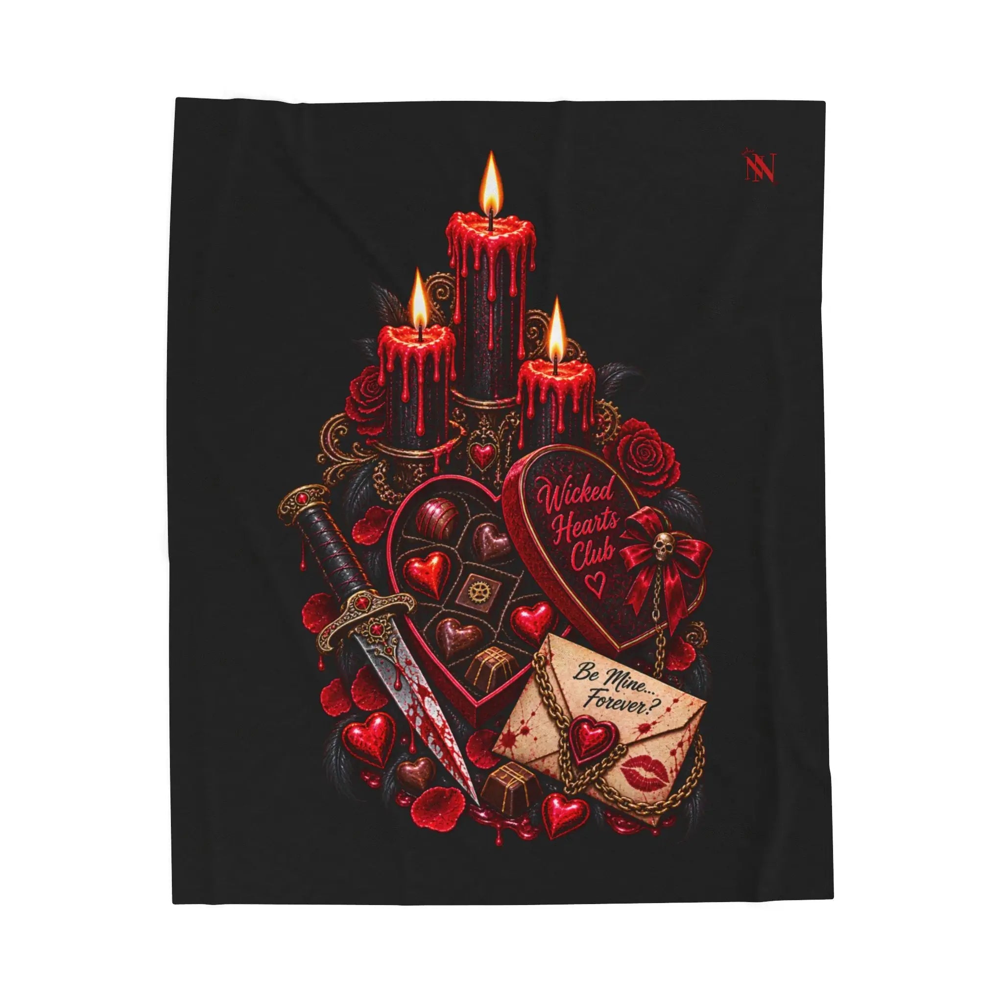 Wicked Hearts Club Valentines | Nectar Napkins Fun-Flirty Lovers’ Blankets