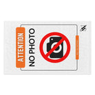Attention No Photo Sign Sex Towel