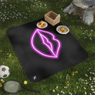 Her Lips Neon | Mix Match Fun-Flirty Lovers’ Water-Resistant Blankets